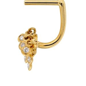 Pupil Hall Wilder Now Yellow Gold (YG) + Diamonds Threadless Post - never worn!